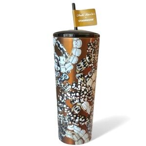 Starbucks Stainless Steel Cold Cup (24 Oz) Tumbler Batik Beads